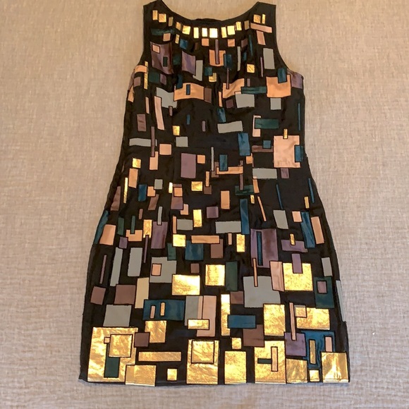 Catherine Malandrino multi colored silk dress sz 6 - Picture 2 of 4